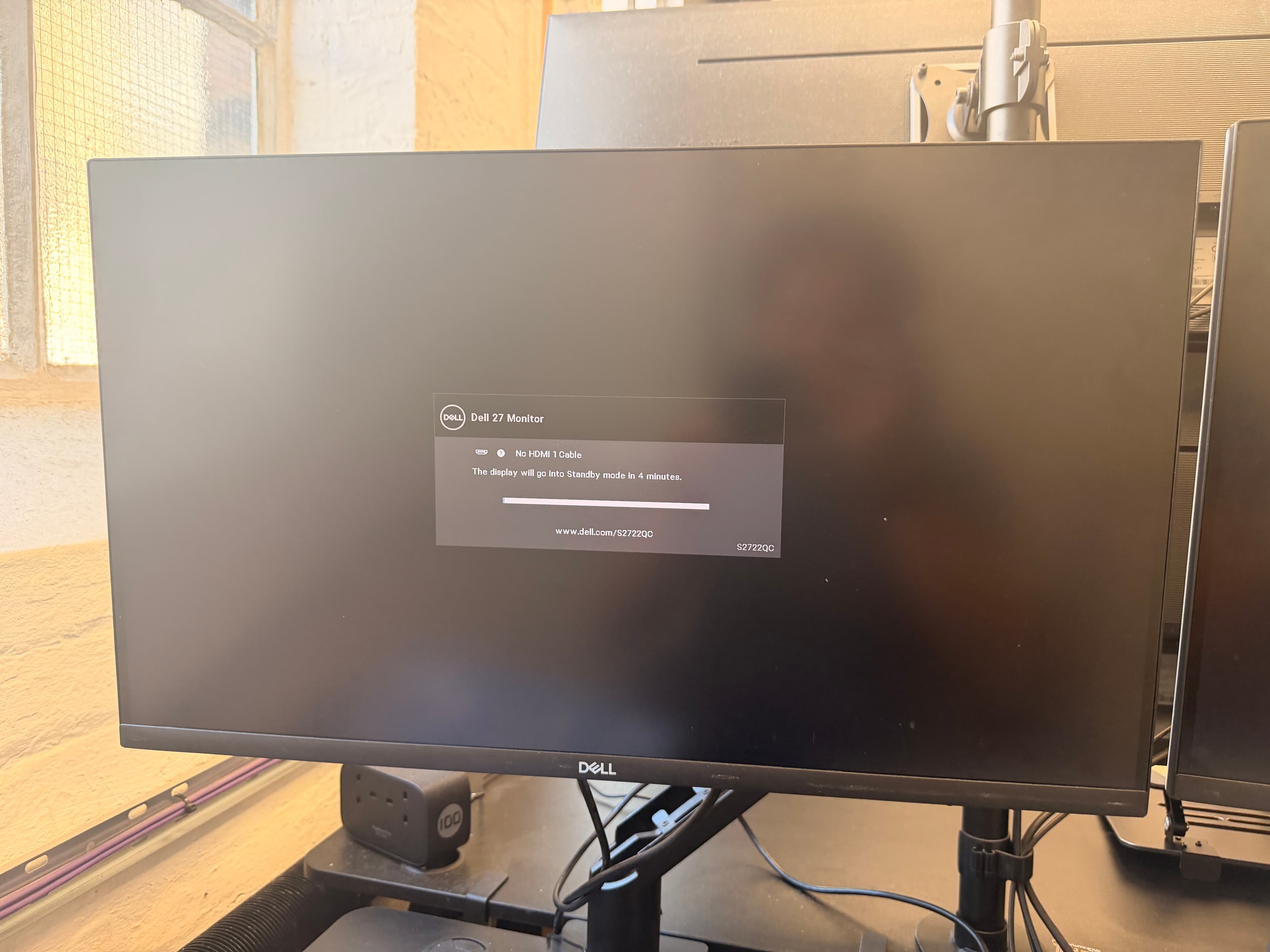 2× Dell S2722QC 27" 4K USB-C Monitors (Pair) — main photo